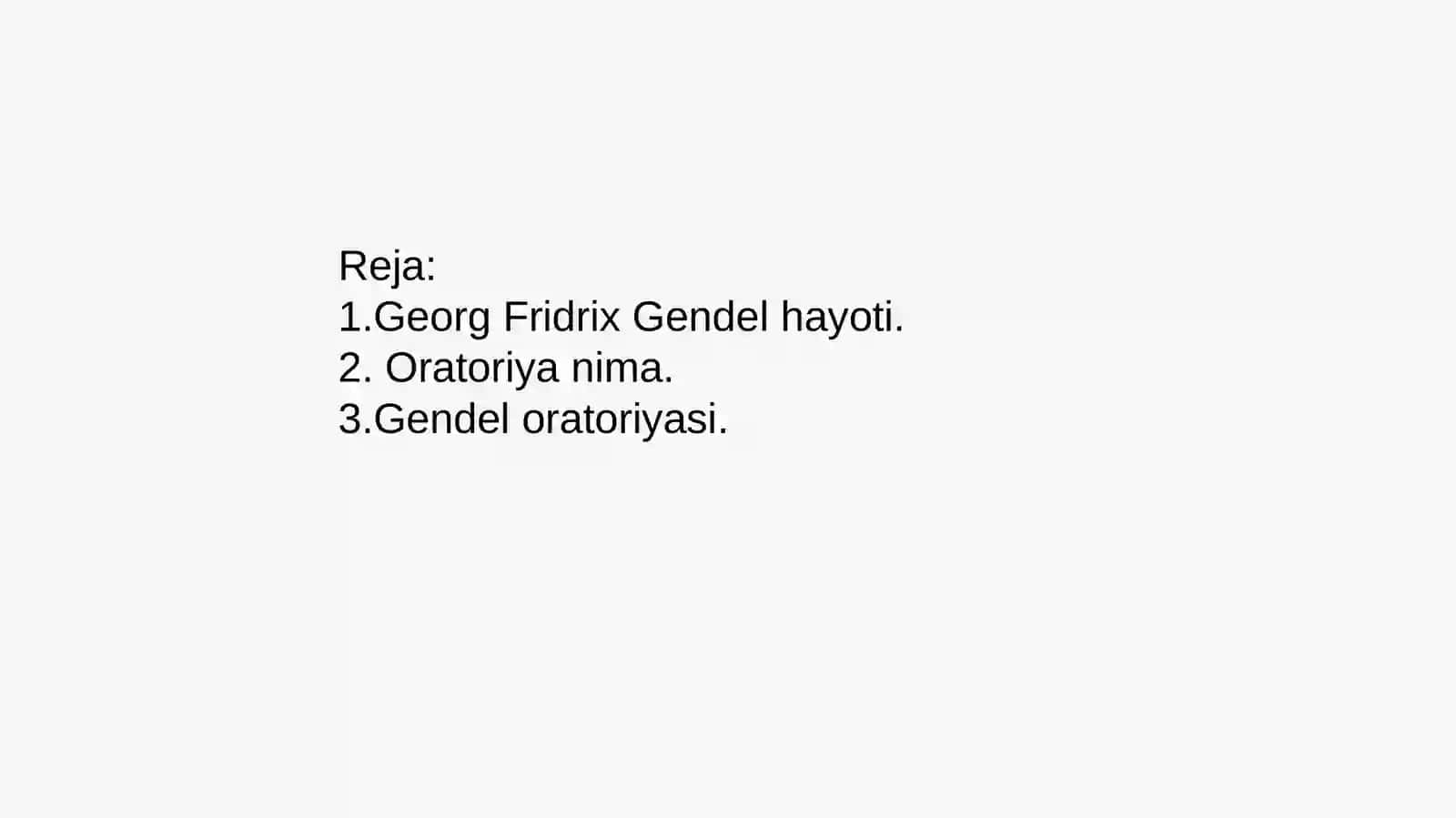 Georg Fridrix Gendeloratoriyalari 2