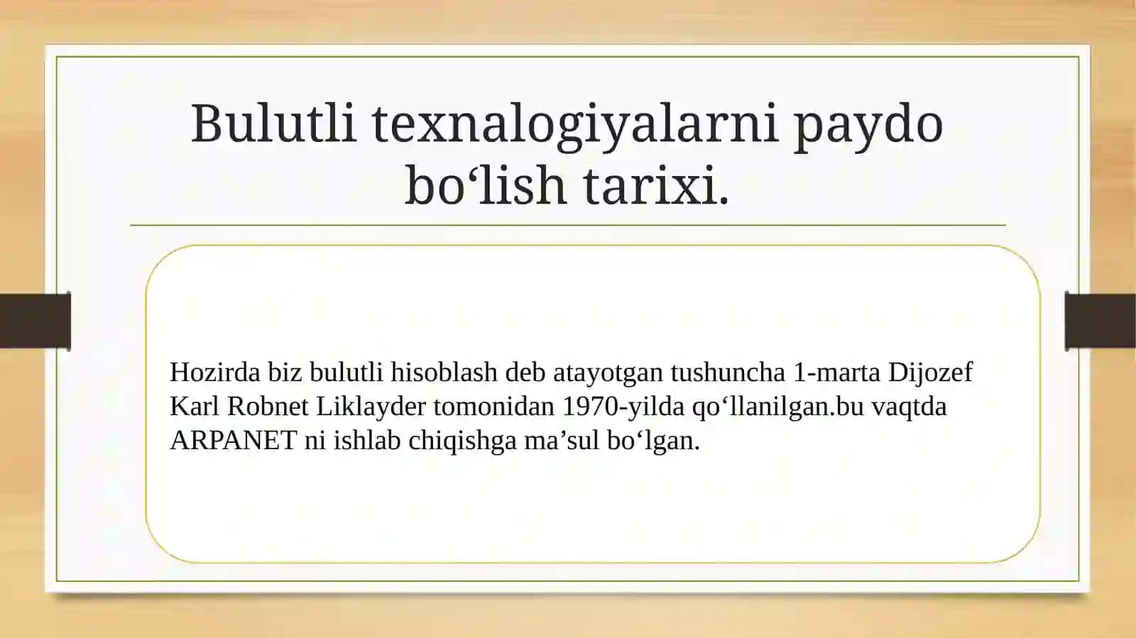 BULUTILI TEXNOLOGIYALAR(CLOUD COMPUTING)(GOOGLE DRIVE,AWS,ASURE KABI PLATFORMALARDA MA’LUMOTLARNI SAQLASH VA BOSHQARISH 2