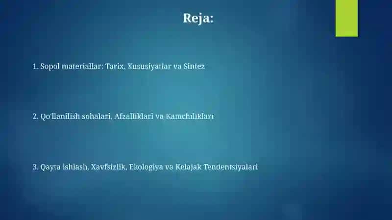 Sopol materiallar va buyumlar 2