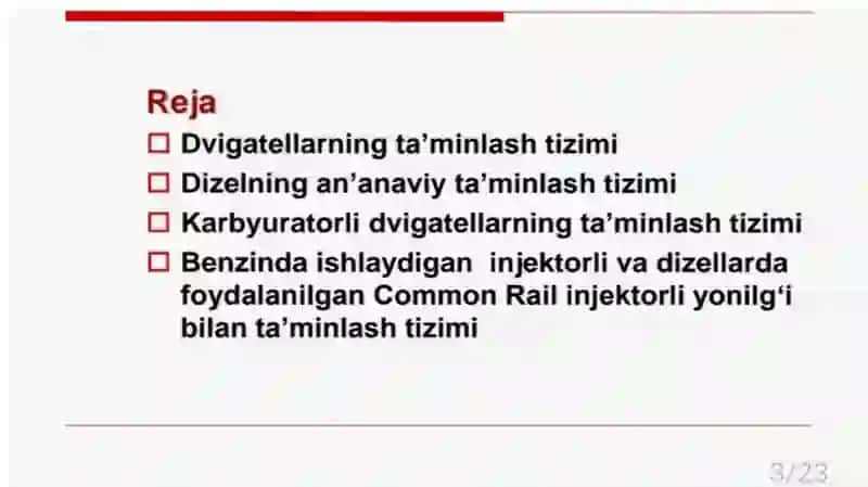 Dvigatelning o‘toldirish tizimida giuchraydigan asosiy nosozliklar va ularning alomatlari 2