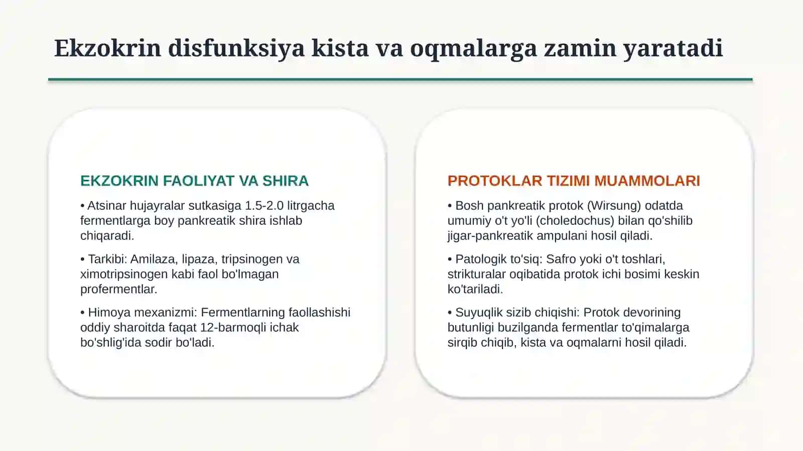 OSHQOZON OSTI BEZI KISTA VA OQMALARI | 15 SLAYDLI PROFESSIONAL TIBBIY TAQDIMOT 2