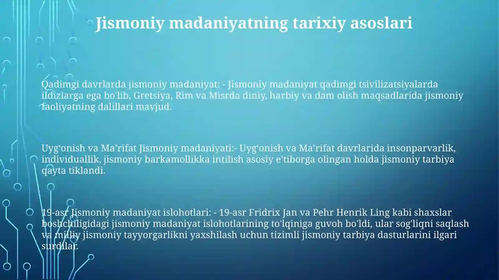 Jismoniy Madaniyat Tizimining Tarkib Topishi 2