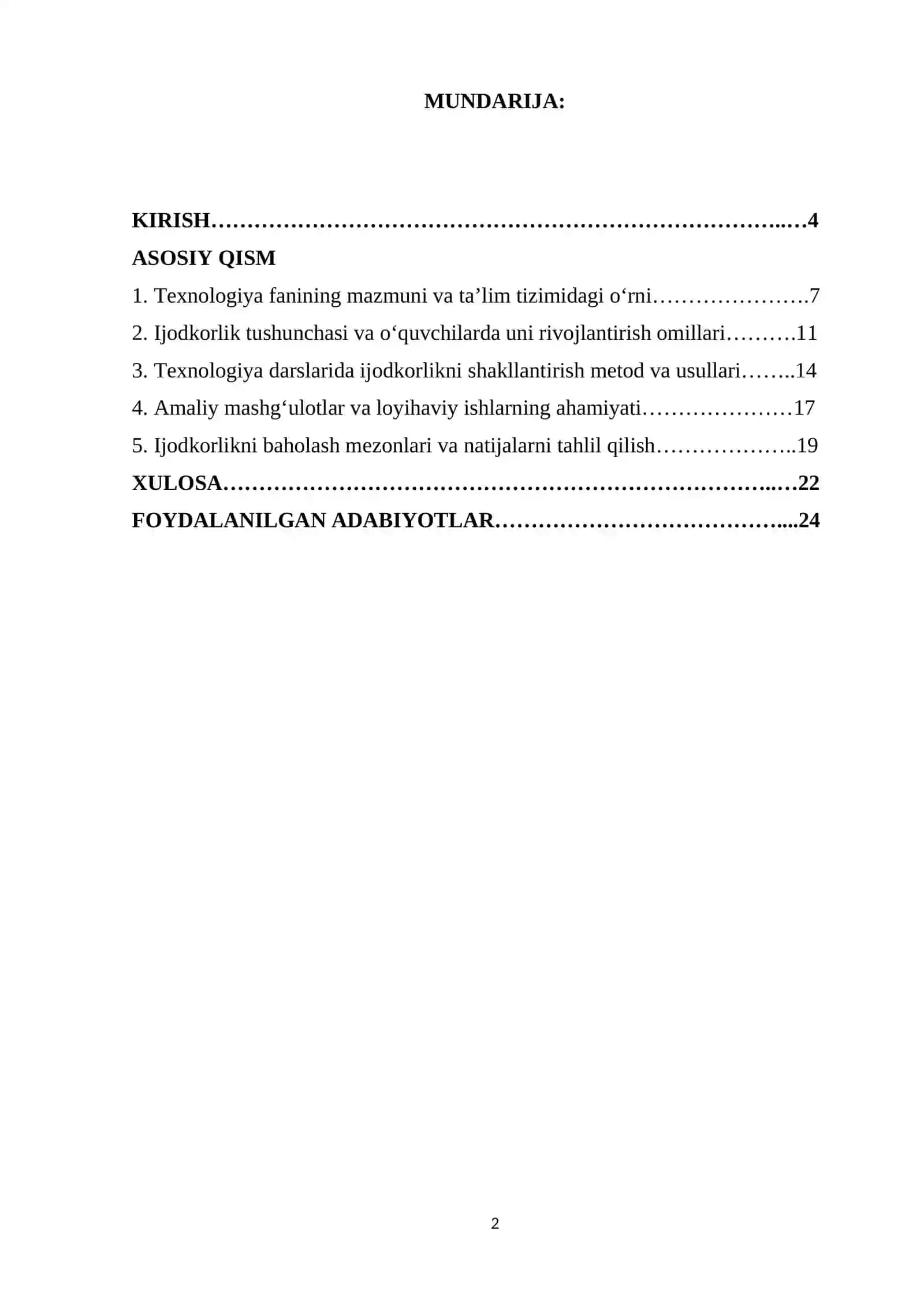 Texnologiya Fani Darslarida O’quvchilarning Ijodkorlik Qobiliyati 2