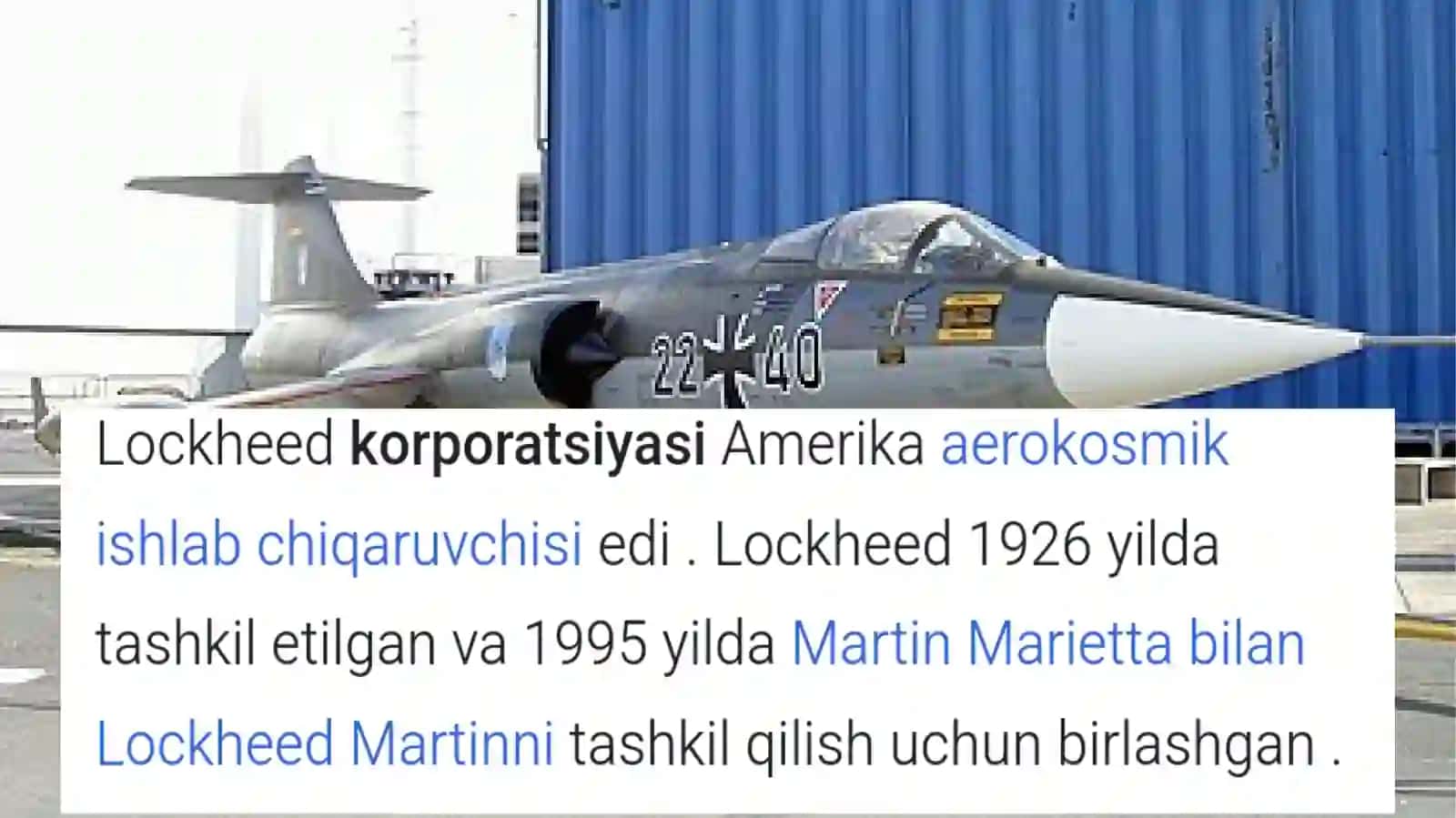 Lockheed pora mojarosi 2