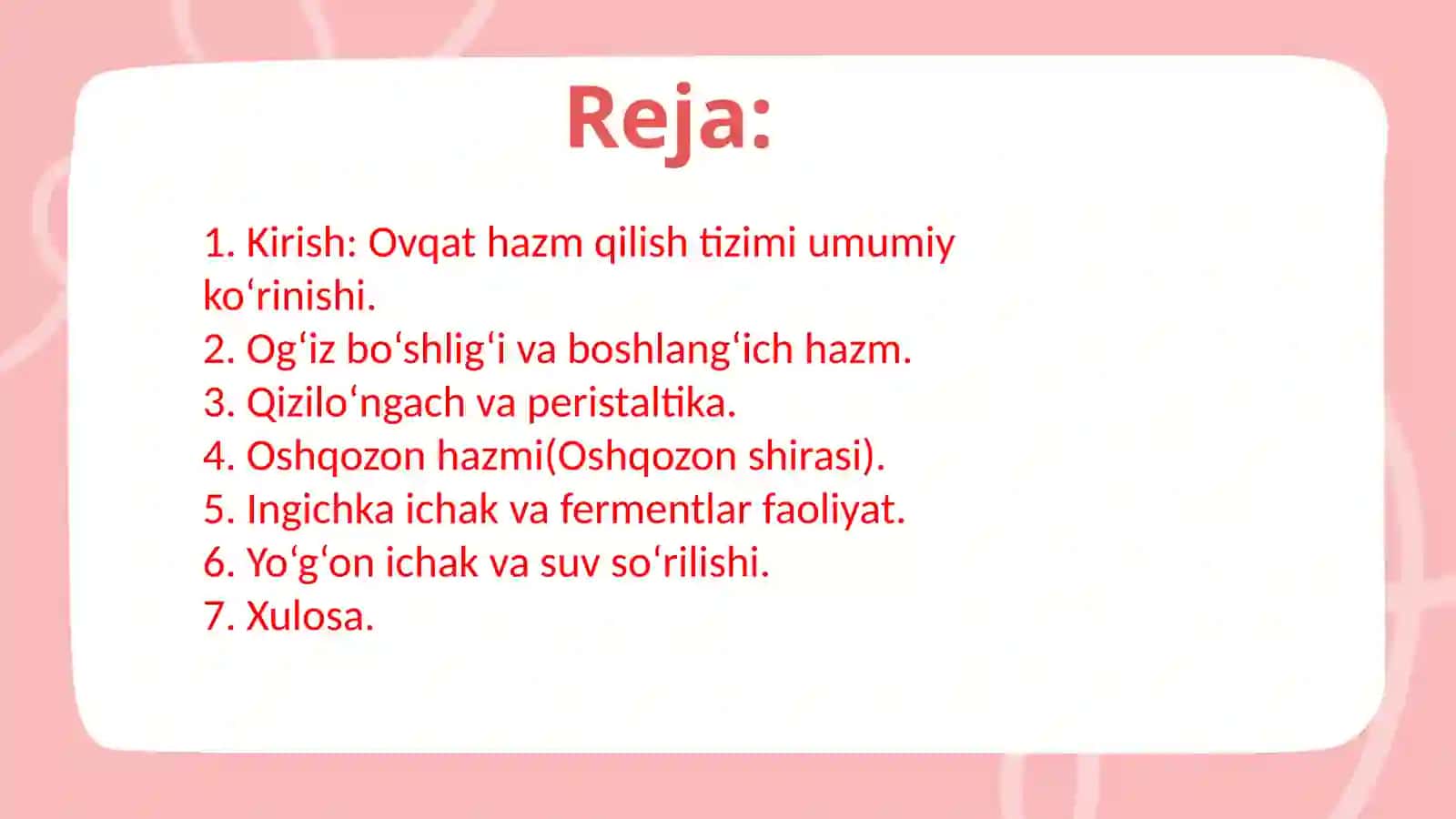 OVQAT HAZM QILISH FIZIOLOGIYASI 2