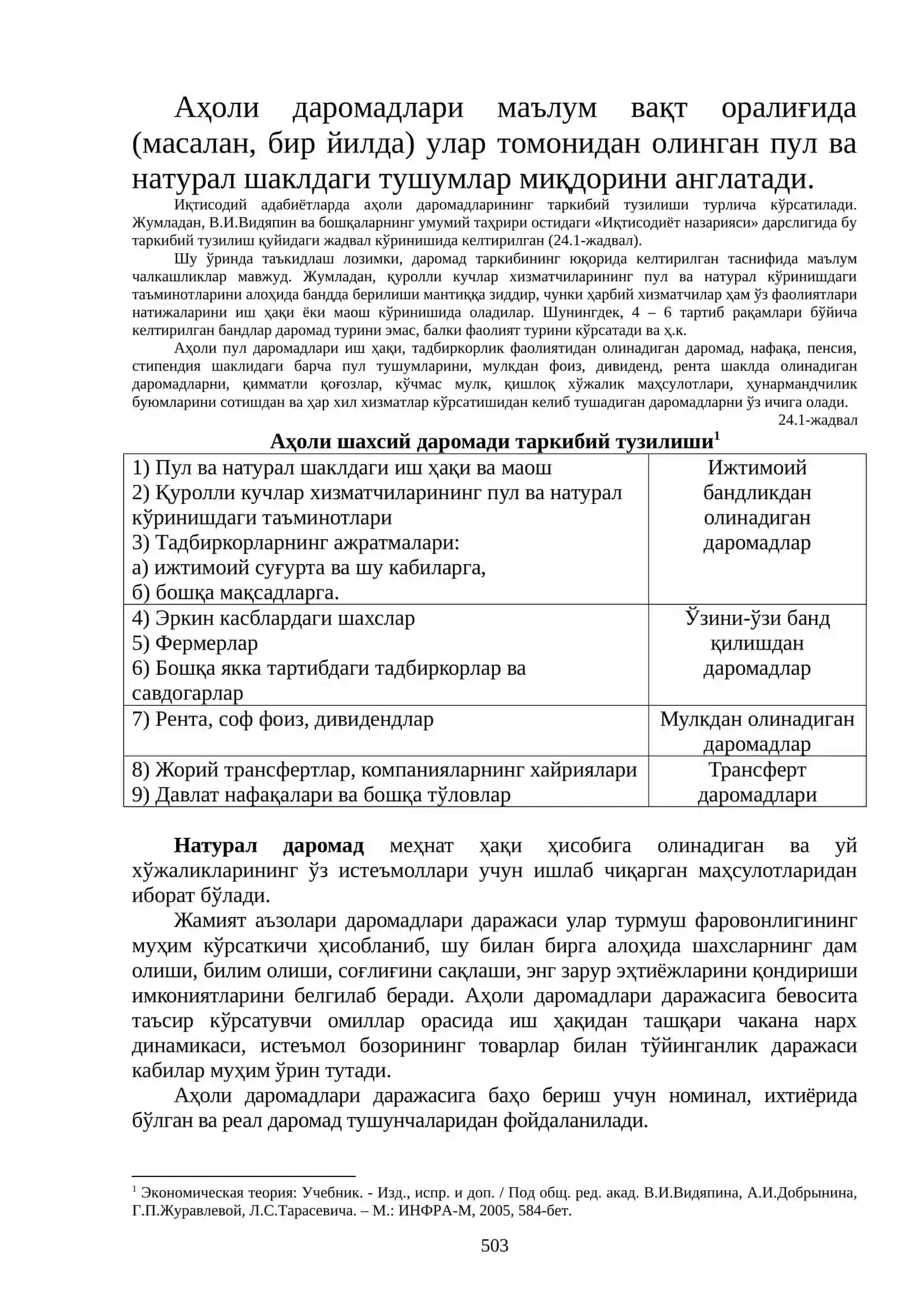 Аҳоли даромадлари ва давлатнинг ижтимоий сиёсати 2