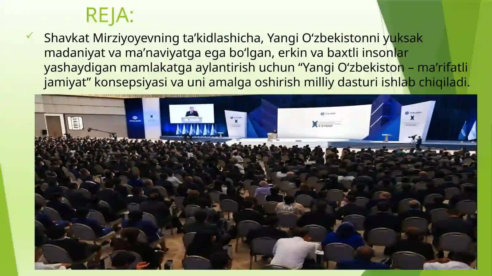 Yangi ôzbekiston manfatli jamiyat kansepsiyasini amalga oshirish 2
