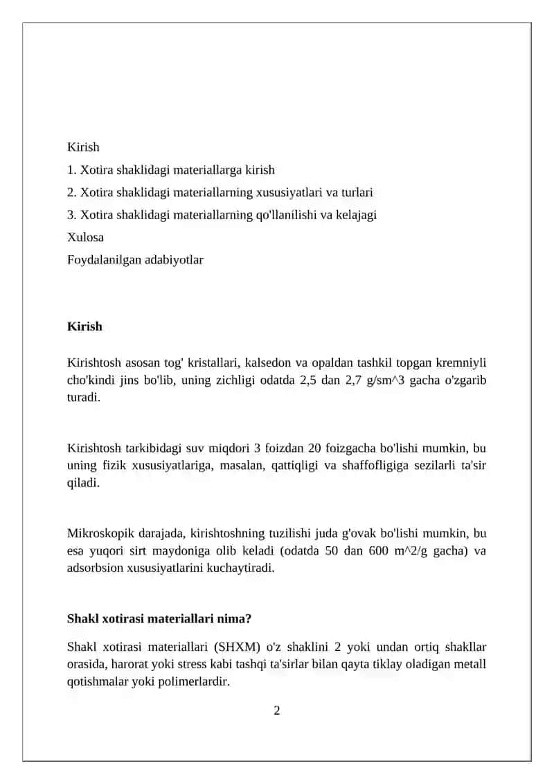 shaklini eslab qoladigan materiallar 2