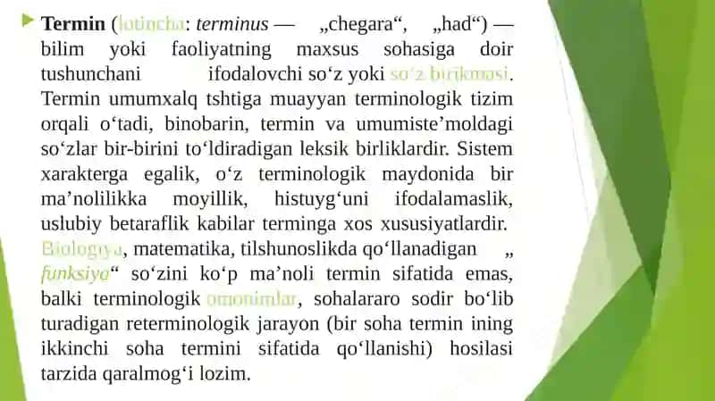 Ilmiy va rasmiy uslubning leksik-grammatik xususiyatlar 2