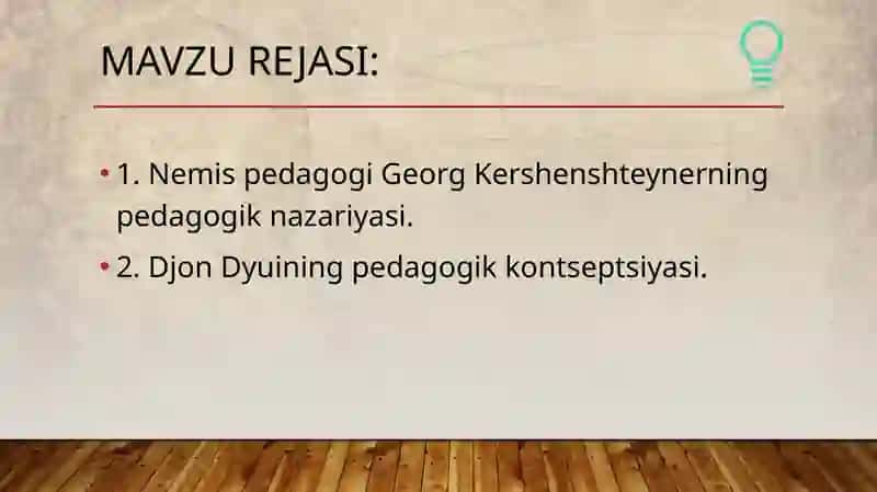XIXasrning2-yarmi – XXasrdajahonpedagogikafaniningrivoji 2