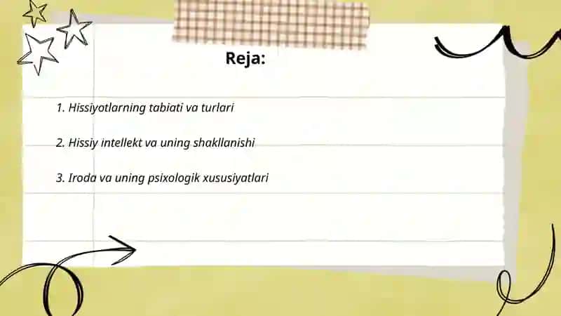 Shaxsning hissiy va irodaviy sohasi 2