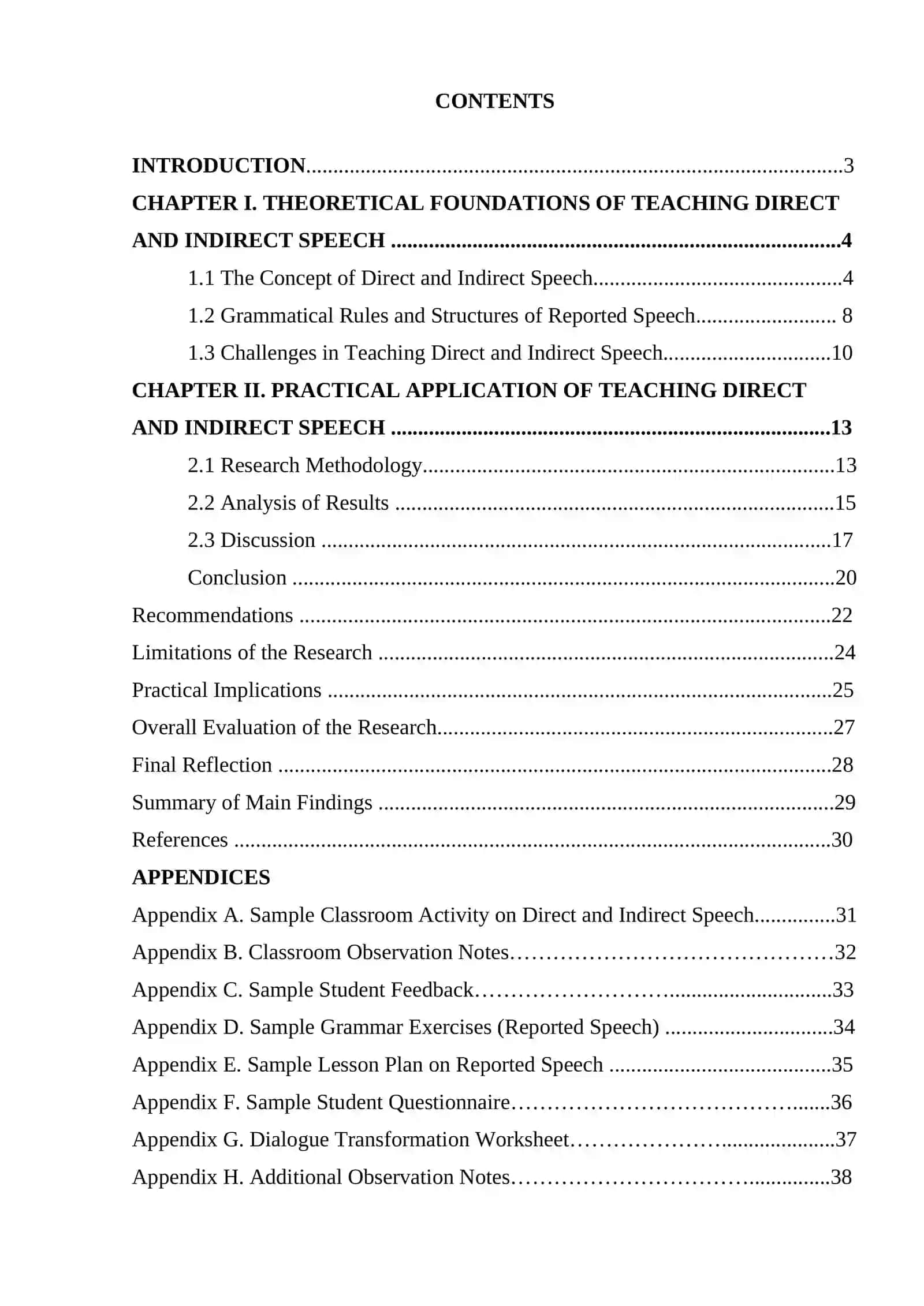 Coursework on Teaching Direct and Indirect Speech 2