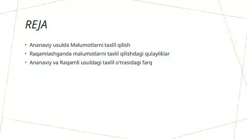 Raqamli iqtisodiyotda malumotlarni taxlil qilish 2