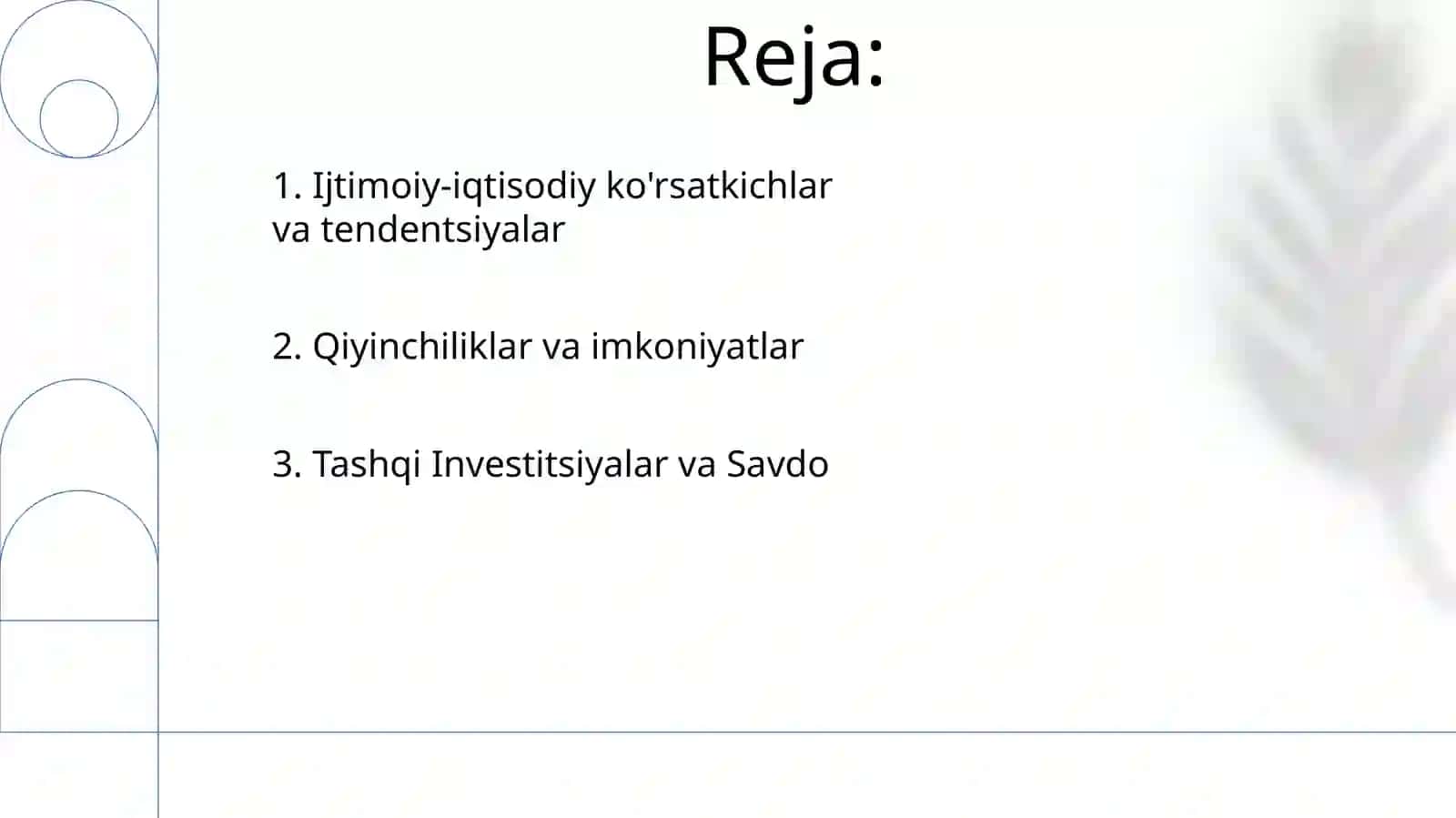 O'zbekiston ijtimoiy iqsodiy rivojlanishi 2