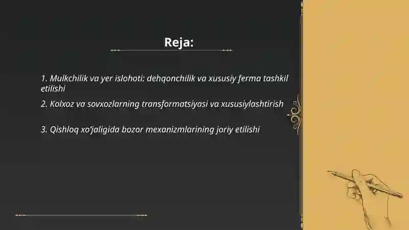 Mustaqillik yillarida qishloq xo‘jaligi va sanoat sohasidagi o‘zgarishlar 2