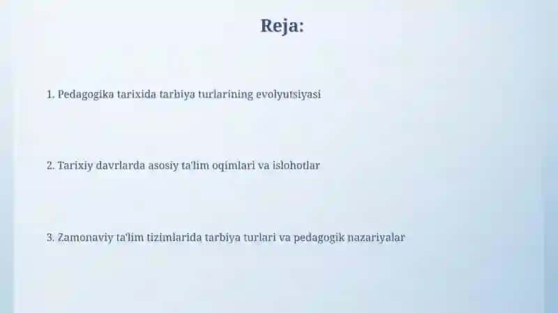 Pedagogika tarixida tarbiya turlari 2