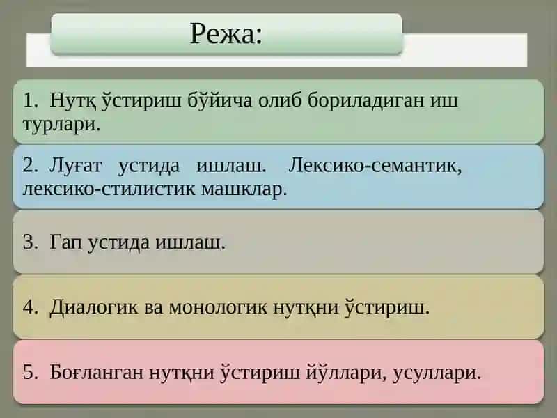 Ўқишдарсларидаўқувчиларнутқиниўстириш 2
