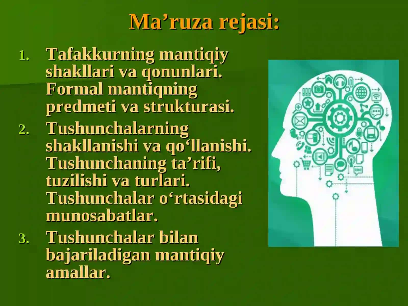 Mantiq ilmining predmeti, asosiy qonunlari 2
