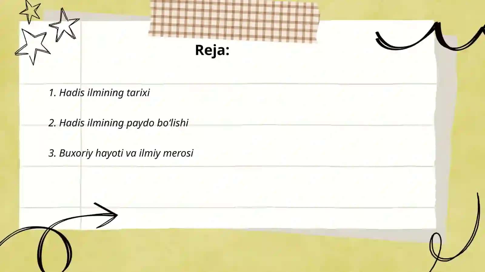 Hadis ilmining tarixi 2