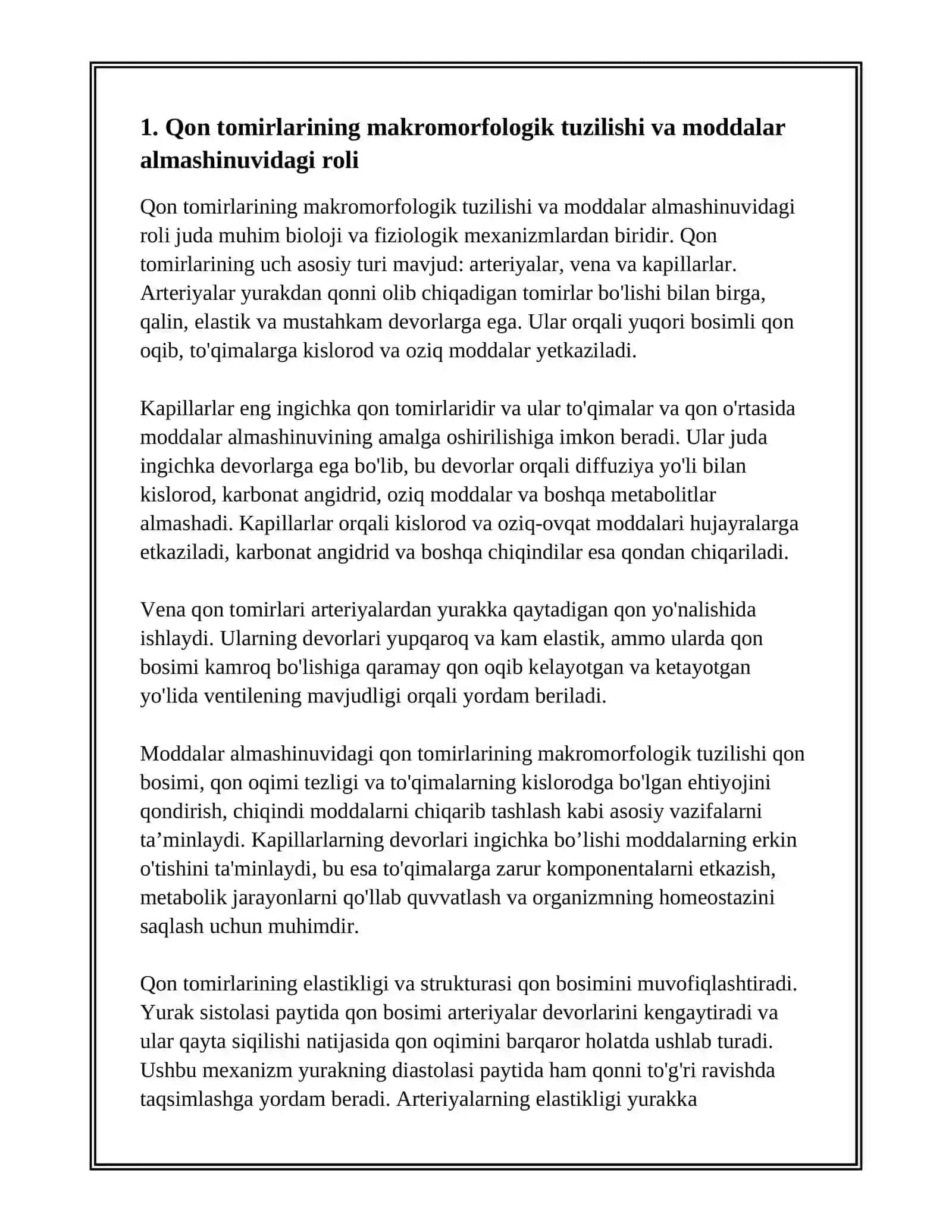 QON TOMIRLARI ORQALI MODDALAR ALMASHISHINING BIOFIZIKAVIY MEXANIZIMI 2