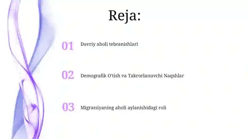 Aholi geografiyasi dinamikasi davriy o'zgarish xususiyatlari 2