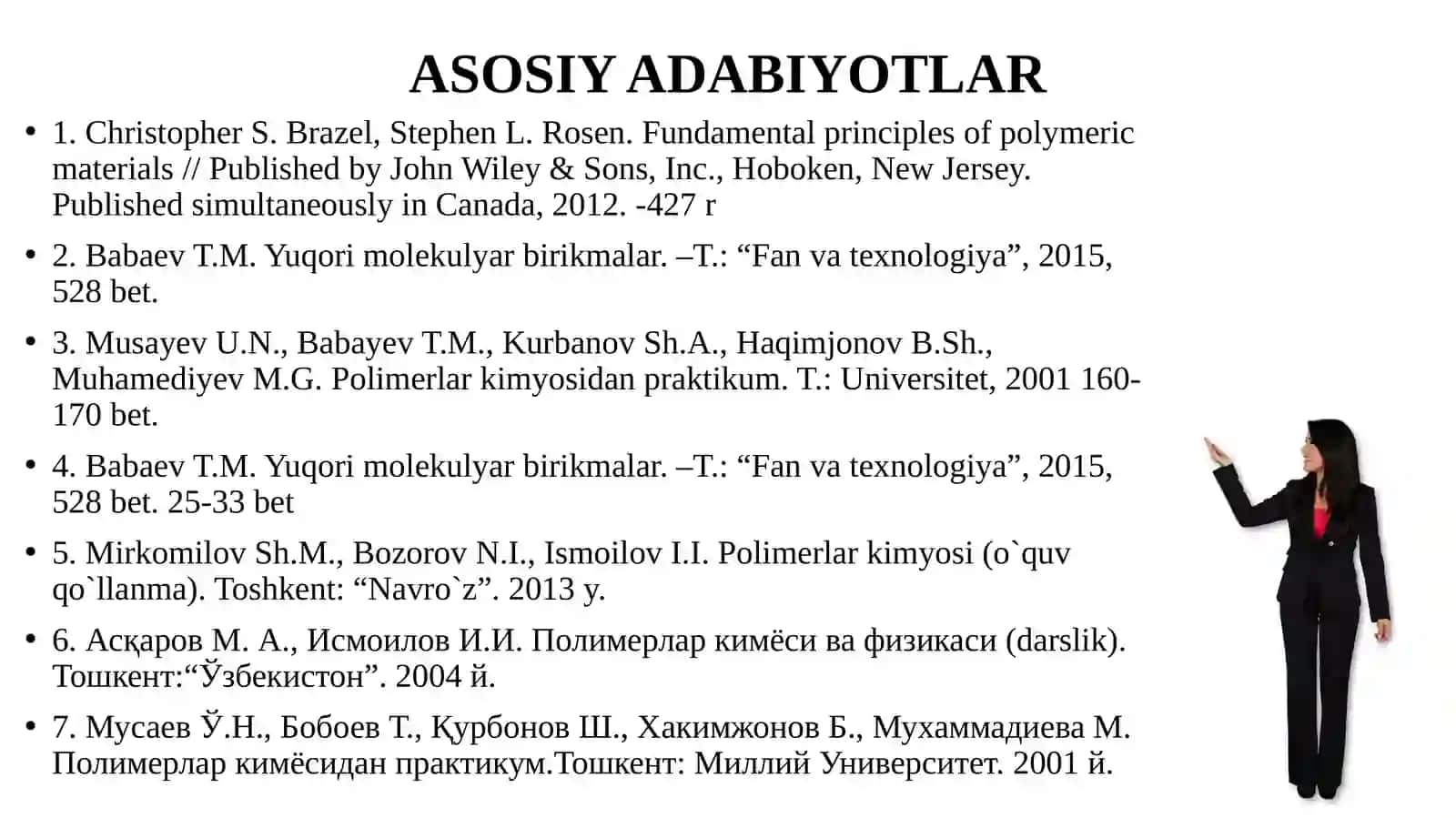 Polimerlar kimyosi faniga kirish 2