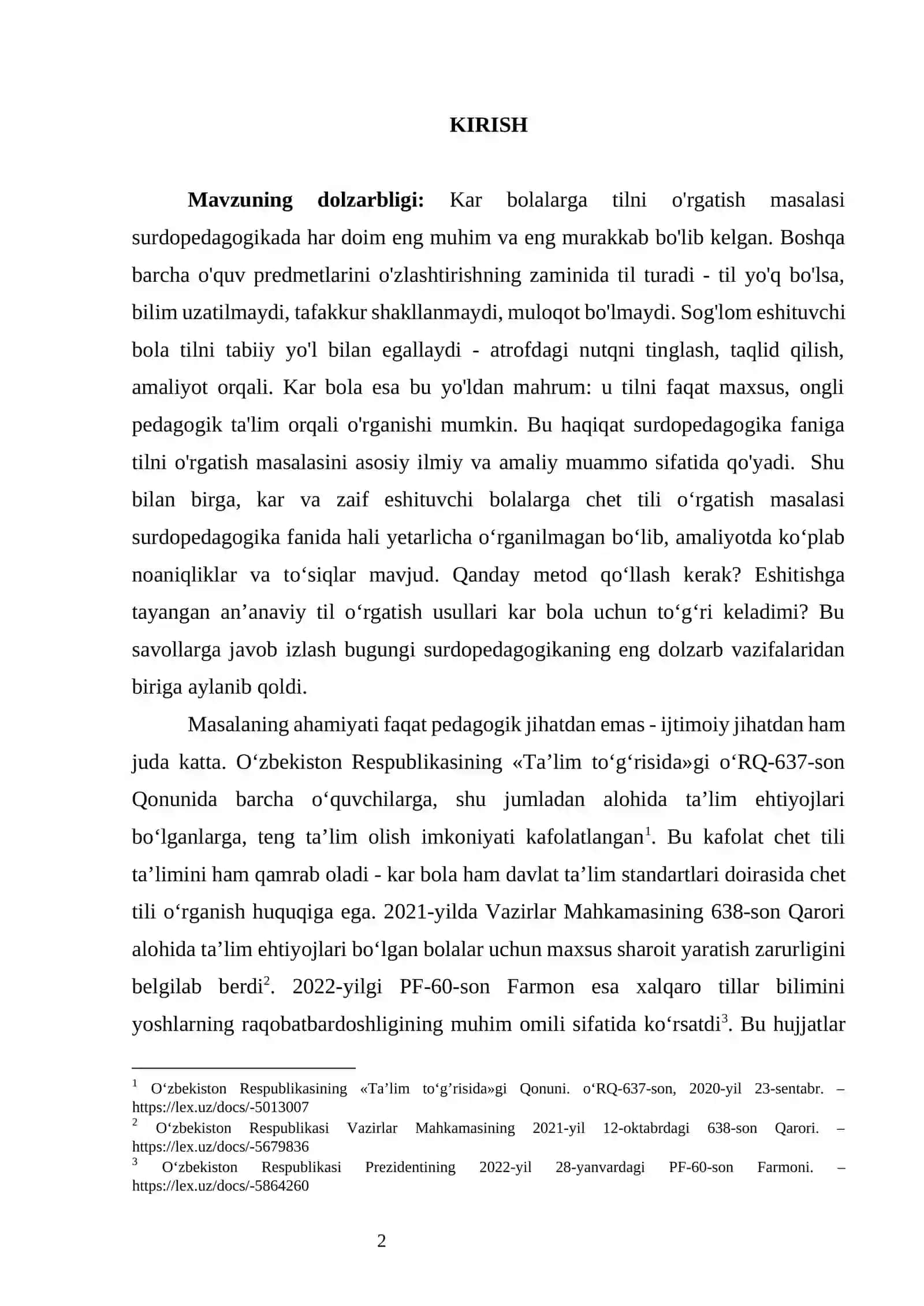 Kar bolalarni chet tillariga oʻrgatish 2