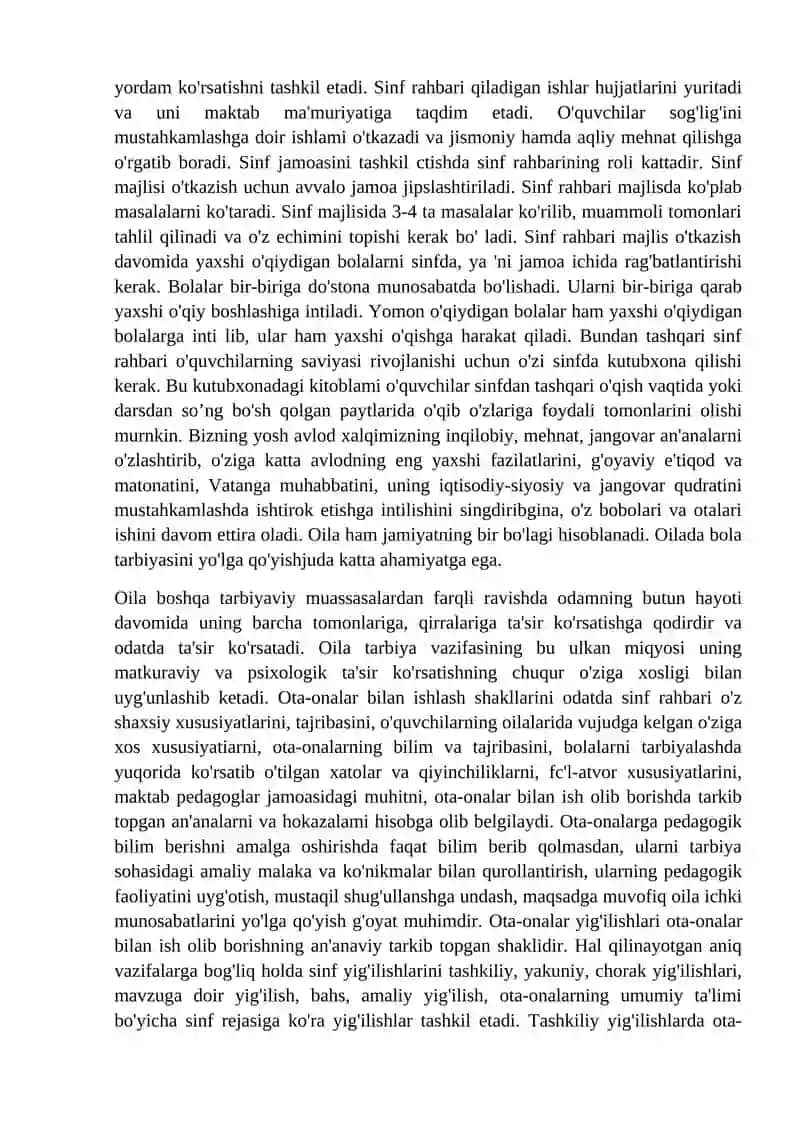 Tarbiyaviy ishlar jarayonida guruh rahbarining pedagogik mahorati 2