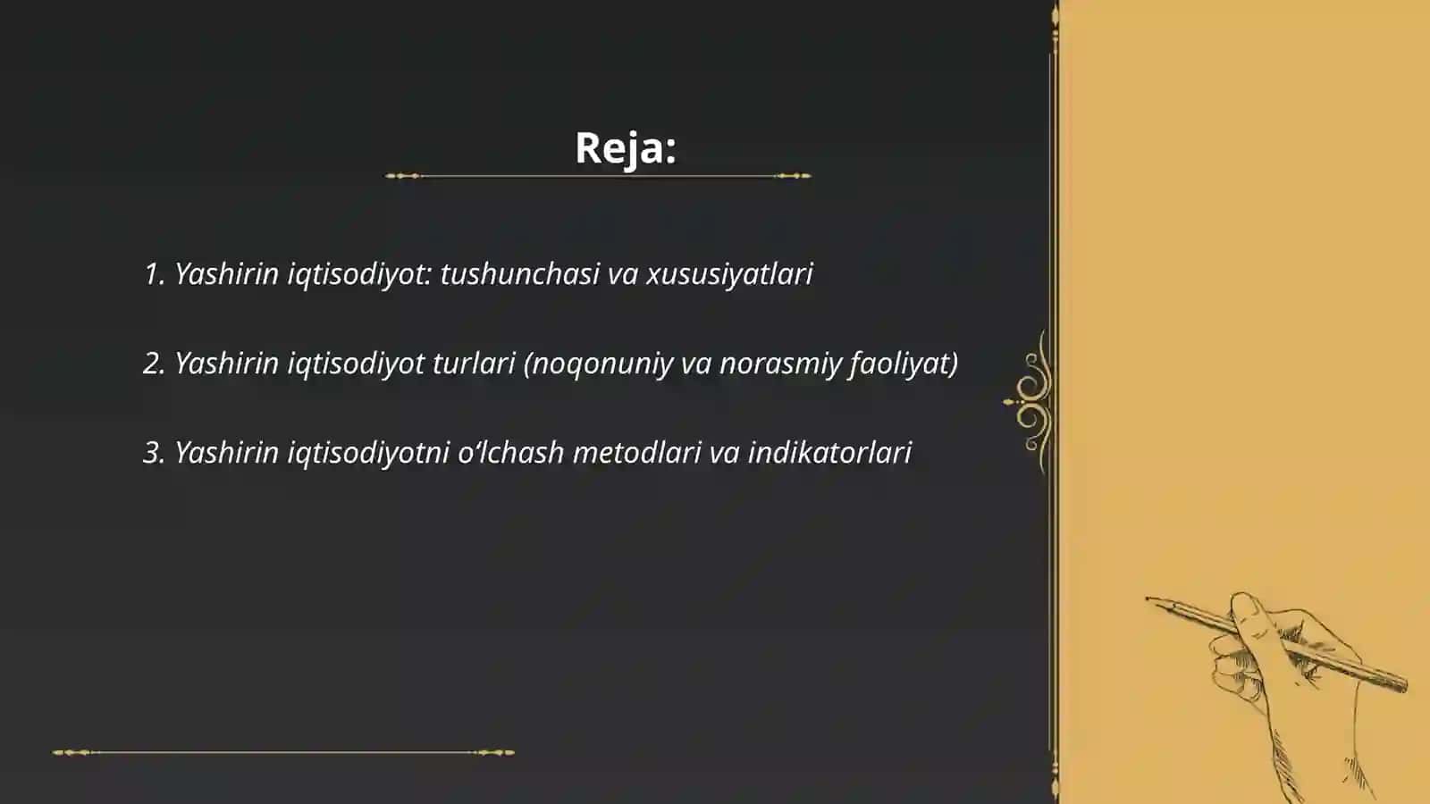 Yashirin iqtisodiyot 2
