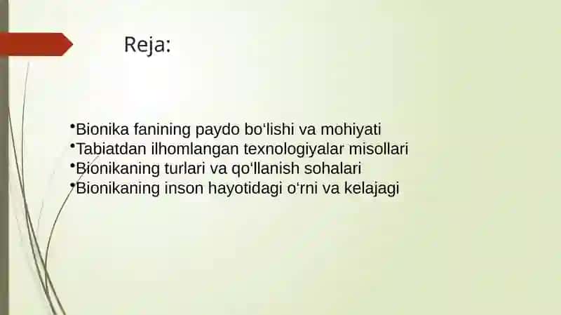 Bionika fanining paydo bo‘lishi va mohiyati 2