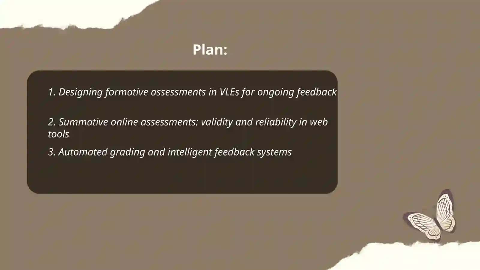 Online Assessment and Feedback through VLEs and Web Tools 2