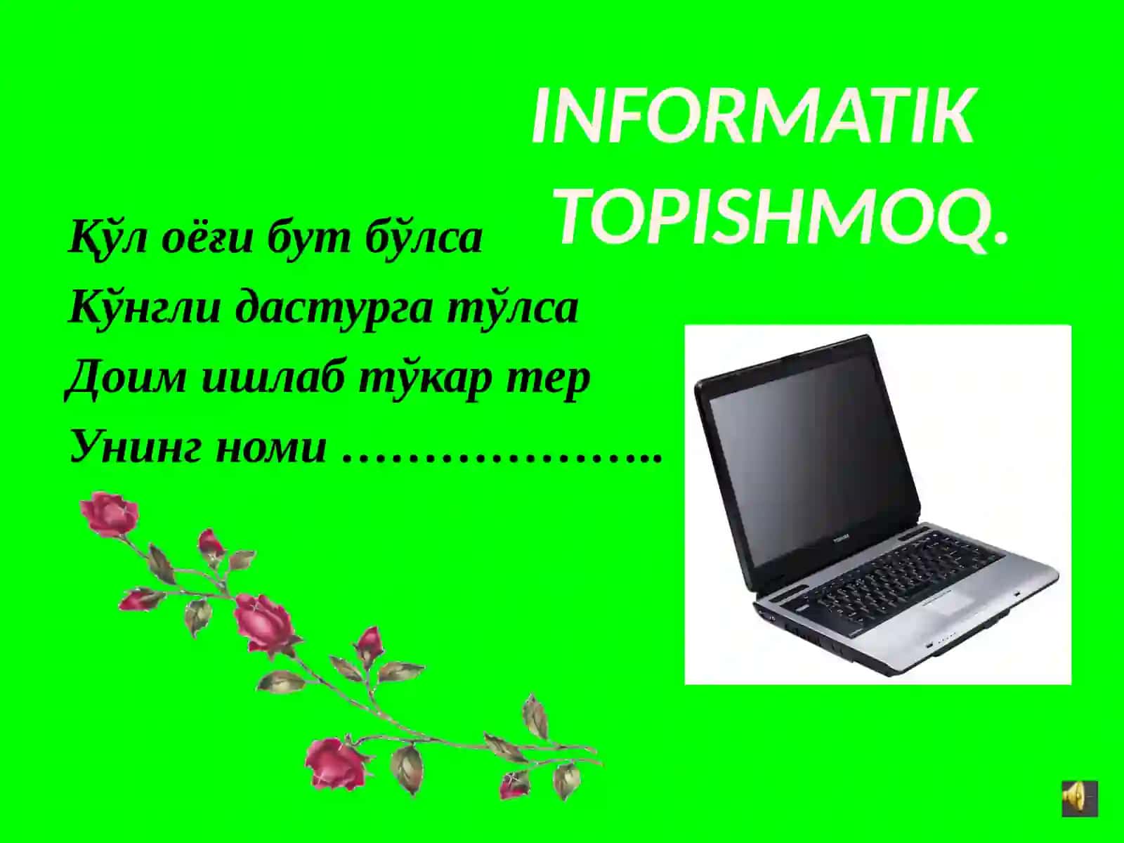 Jadval hosil qilish usullari 2