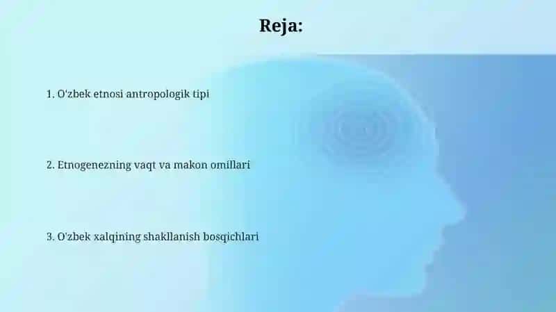 O'zbek etnosi antropologik tipi 2