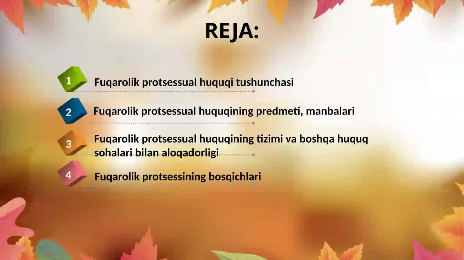 FUQAROLIK PROTSESSESUAL HUQUQI FANIGA KIRISH 2