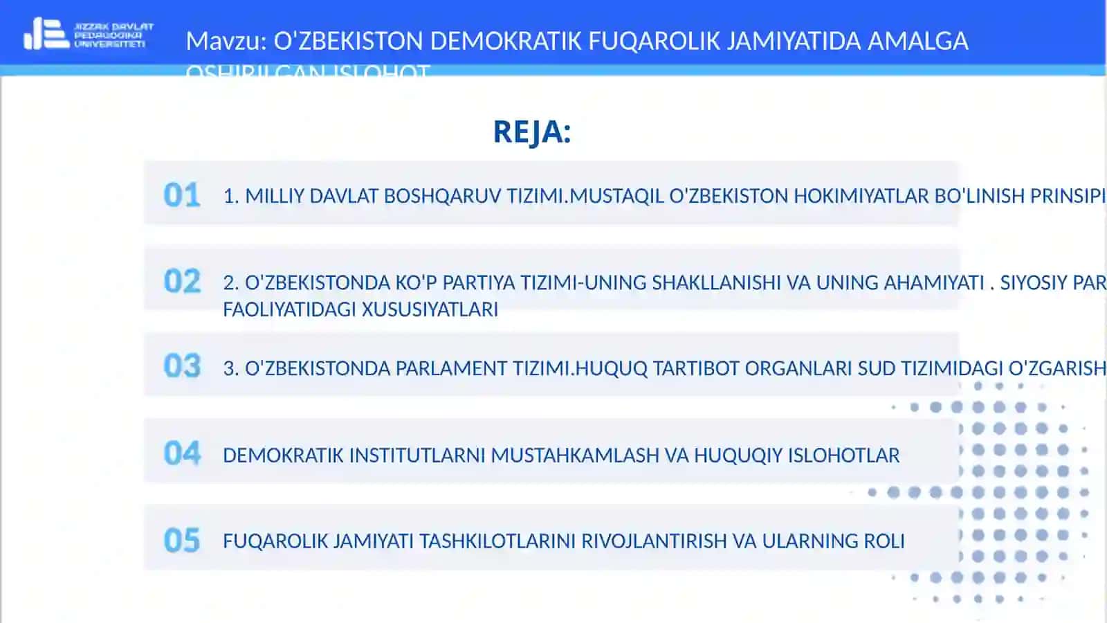 O'ZBEKISTONNING ENG YANGI TARIXI 2