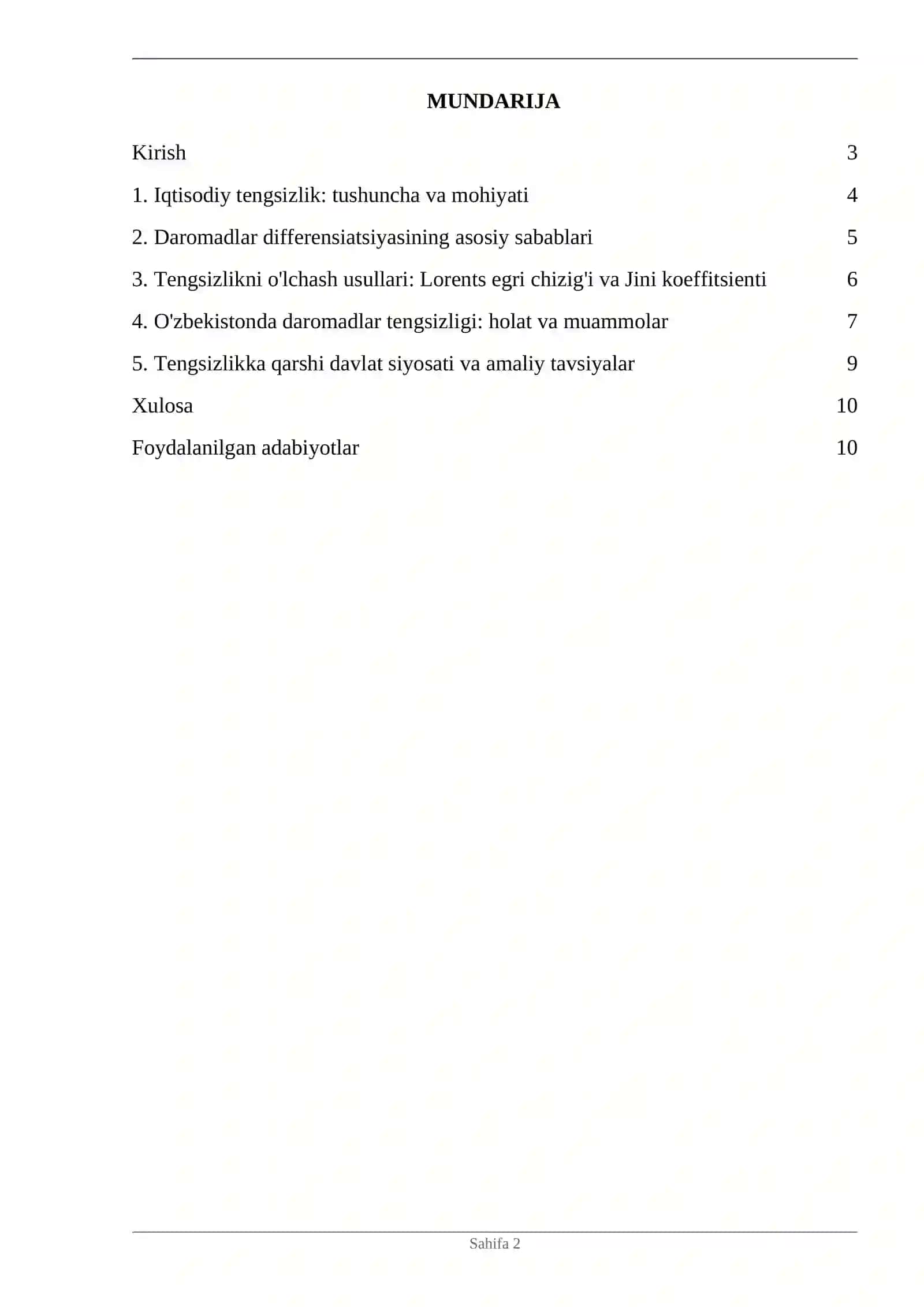 Muammolardan biri – iqtisodiy tengsizlik va uning mohiyati 2
