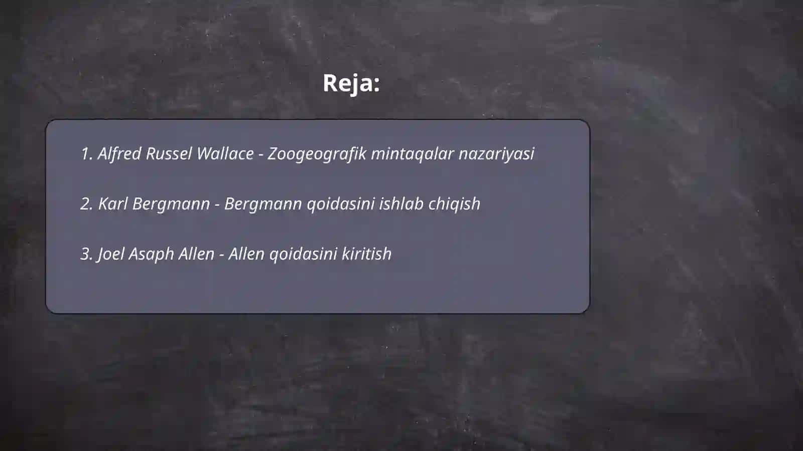 Zoogeografiya fan sifatida rivojlanishiga hissa qoʻshgan olimlar va ularning ishlari 2
