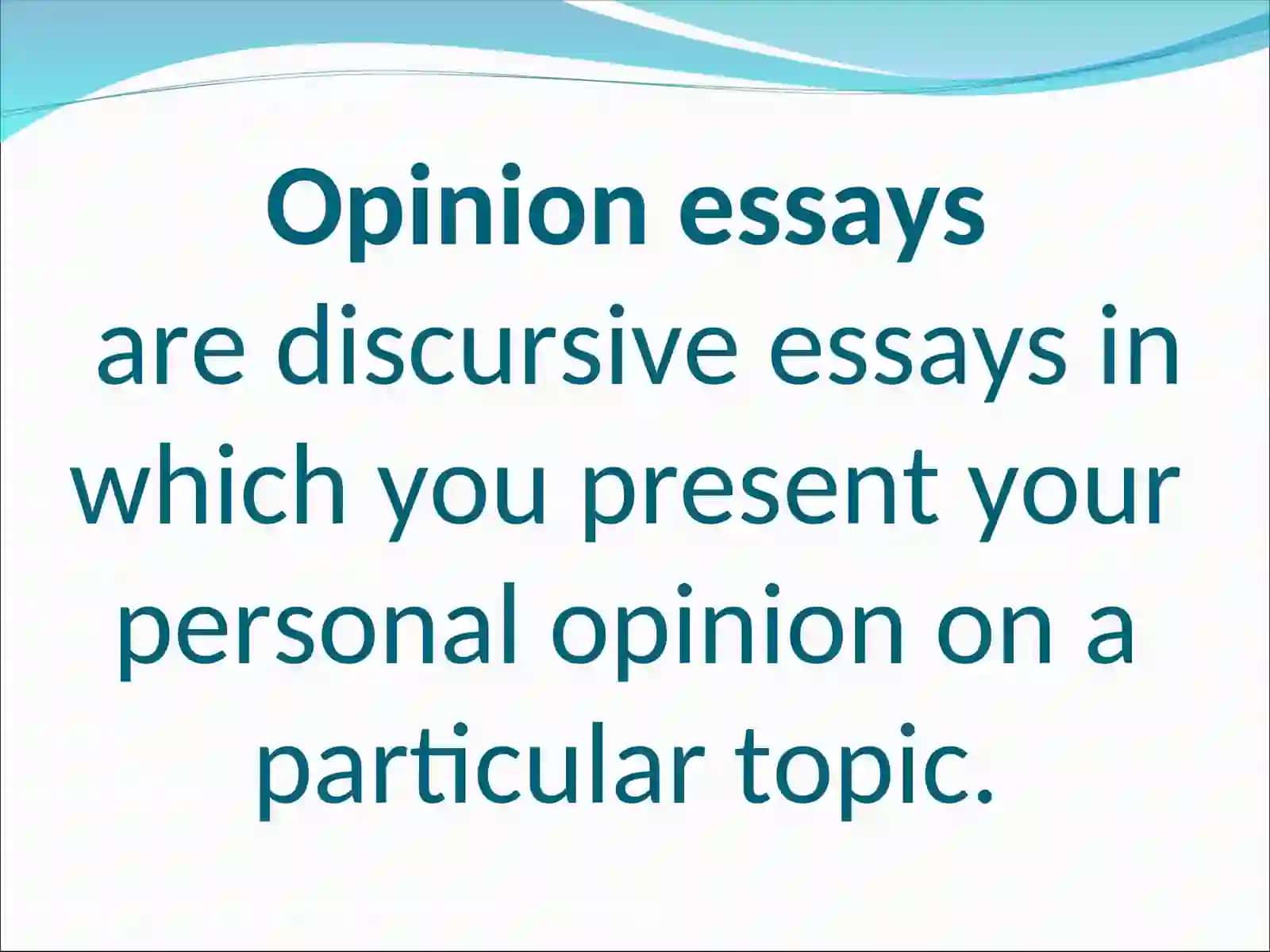 Opinion Essays 2