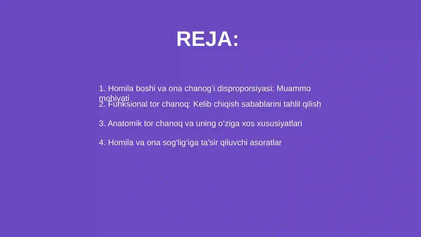 Homila boshi va ona chanogʻi disproporsiyasi 2