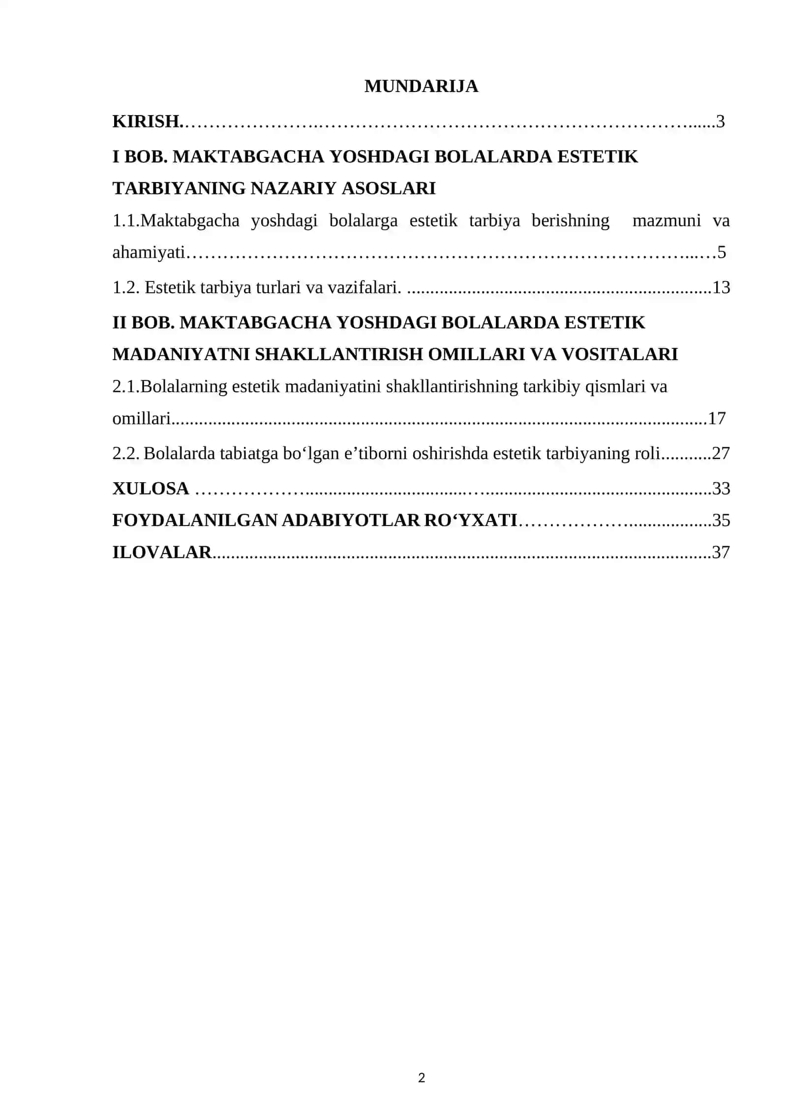 Maktabgacha ta’lim tashkilotida estetik tarbiya 2
