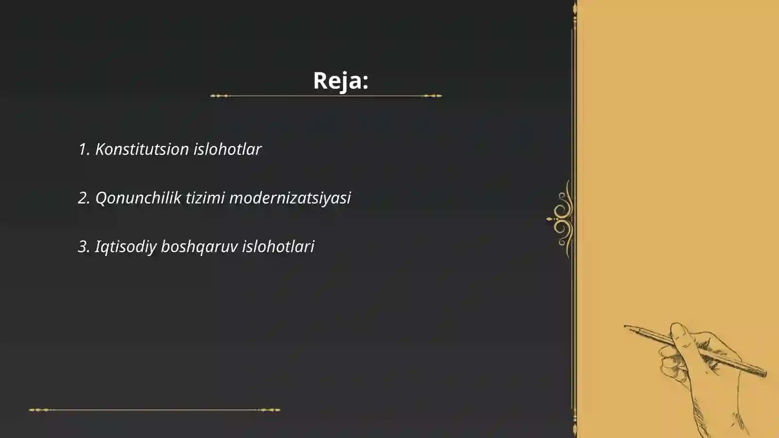 Konstitutsion islohotlar 2