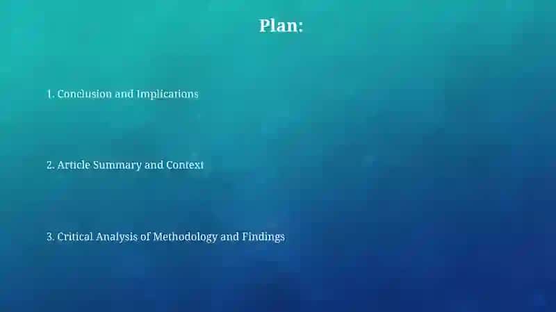 Critical review of science article 2