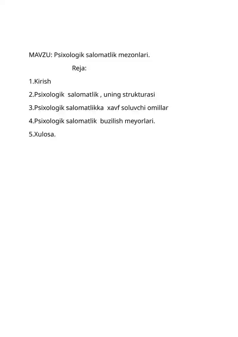 Psixologik salomatlik mezonlari 2
