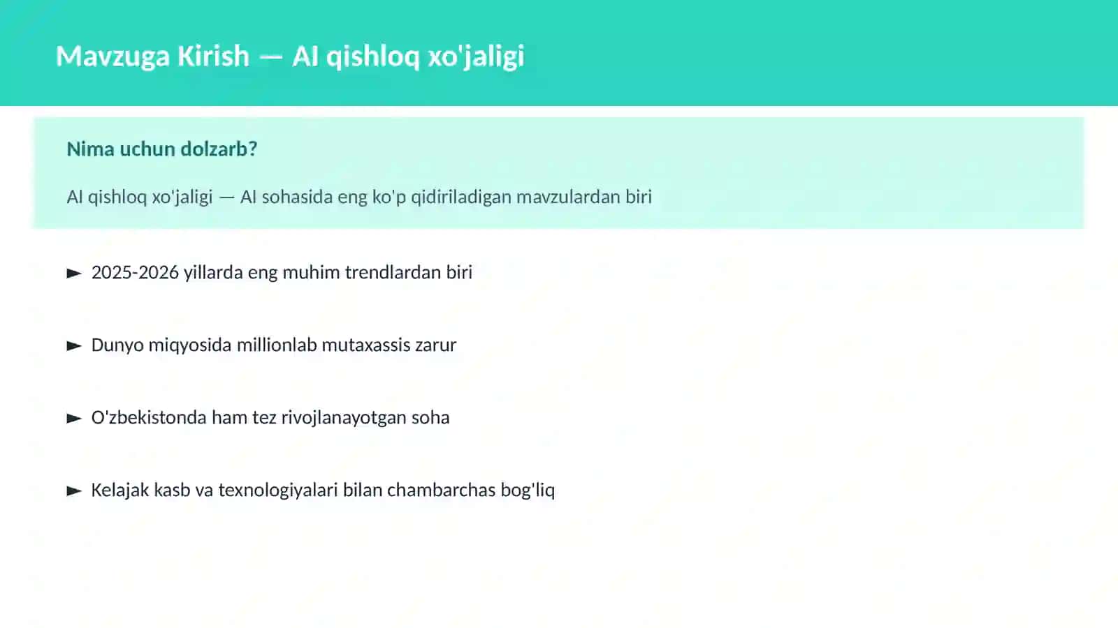 AI qishloq xo'jaligi 2