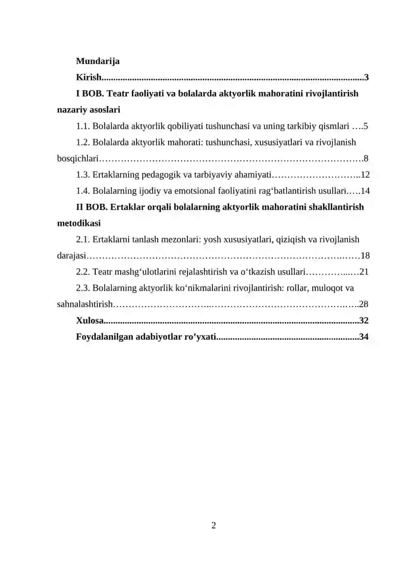 Teatr faoliyatida bolalarning aktyorlik mahoratini ertaklar orqali rivojlantirish 2