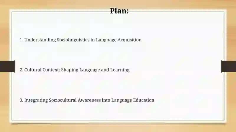 Sociolinguistic and Cultural Context in Language Learning 2