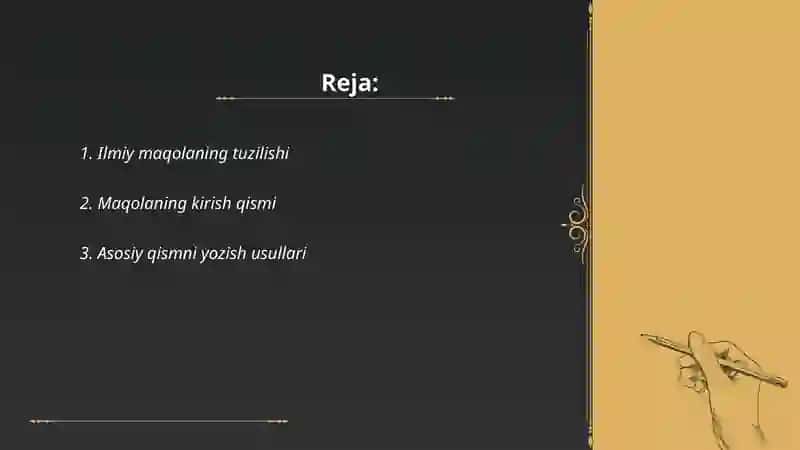 Ilmiy maqola va taqriz 2