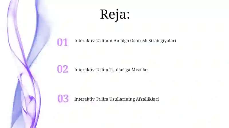 Interaktiv Ta'lim Usullariga Misollar 2