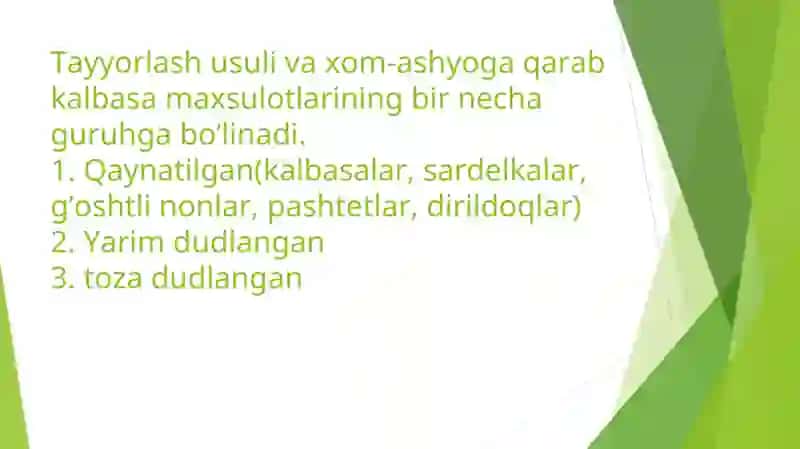 Kalbasa maxsulotlarini gigienik tekshirish 2