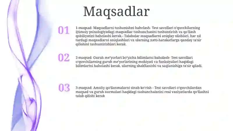Guruhiy Normalami Qabul Qilish Mavzusi Bo'Yicha Test Tuzish 2